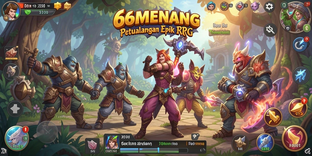 Tampilan gameplay menakjubkan penuh aksi RPG.