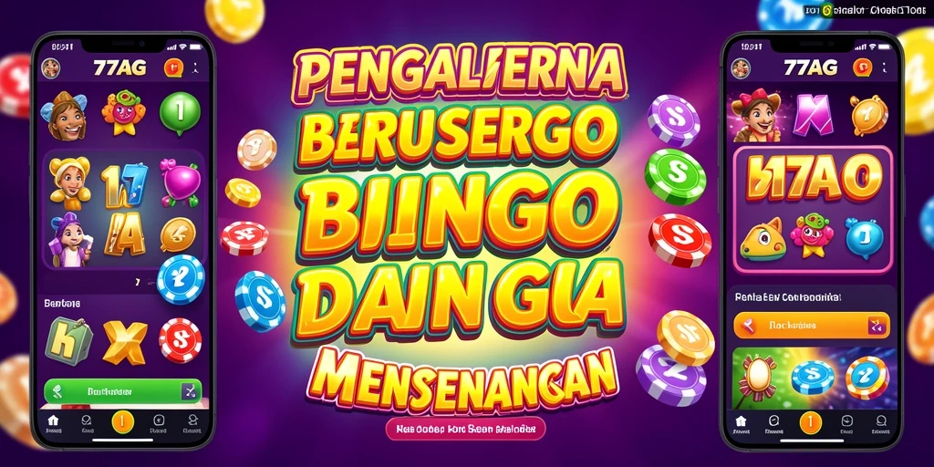 Tampilan gameplay seru di 77AG saat bermain Bingo.