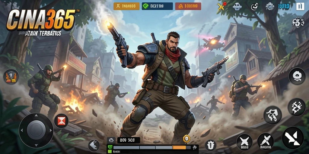 Tangkapan layar gameplay CINA365 yang penuh aksi.