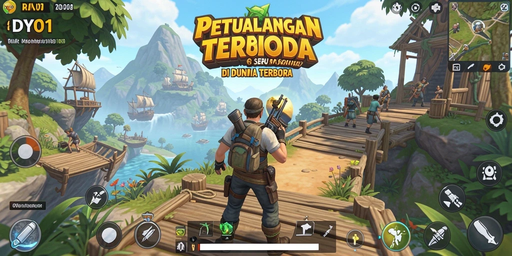 Tampilan gameplay DY01 yang menakjubkan di dunia terbuka.