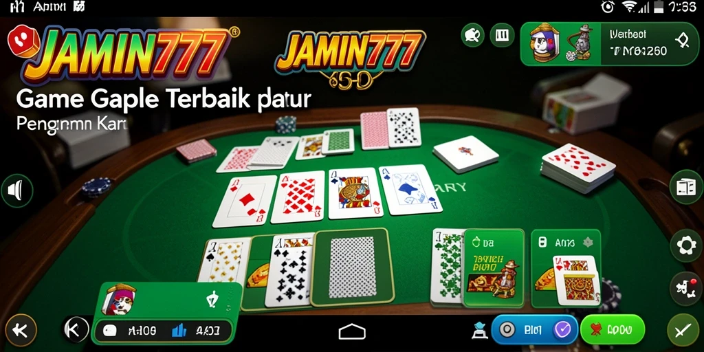 Tampilan gameplay Gaple seru di JAMIN777 dengan grafik menarik.