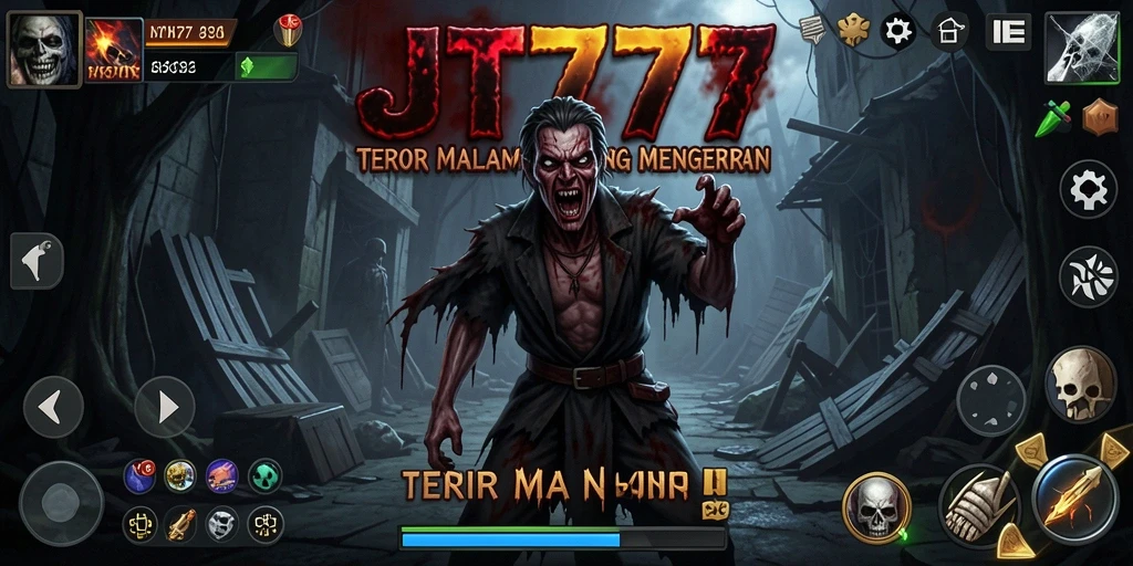 Gameplay JT777 yang menegangkan dengan suasana Horror yang mencekam.