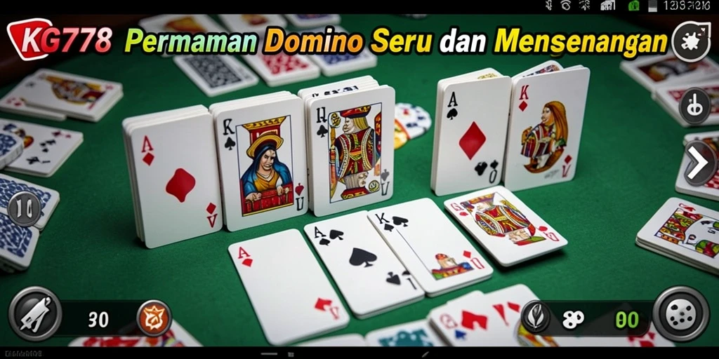 Tampilan gameplay seru dalam KG778, permainan Domino yang menantang.