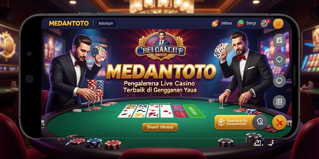 Tampilan gameplay langsung di aplikasi MEDANTOTO yang seru dan interaktif.