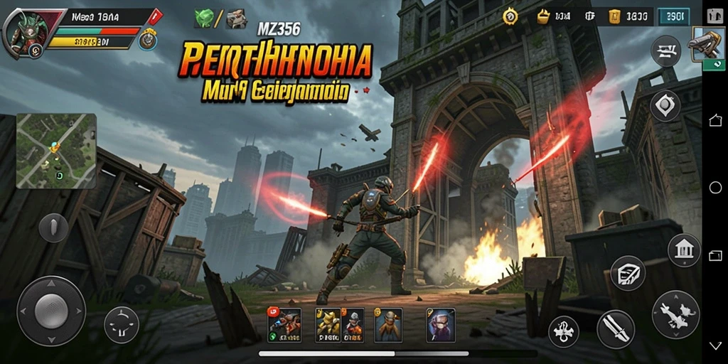 Gameplay intens MZ356 dengan menara strategis dan musuh yang beragam.