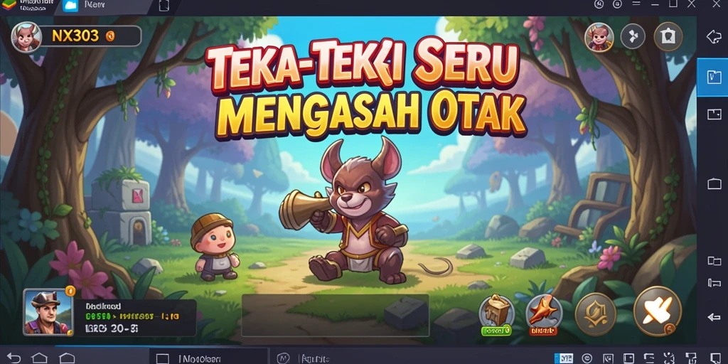 Tampilan menarik gameplay NX303 dengan berbagai teka-teki seru.
