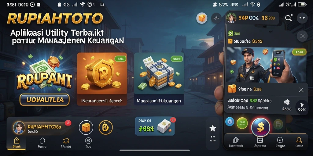 Tampilan utama RUPIAHTOTO menampilkan pengelolaan keuangan yang praktis.