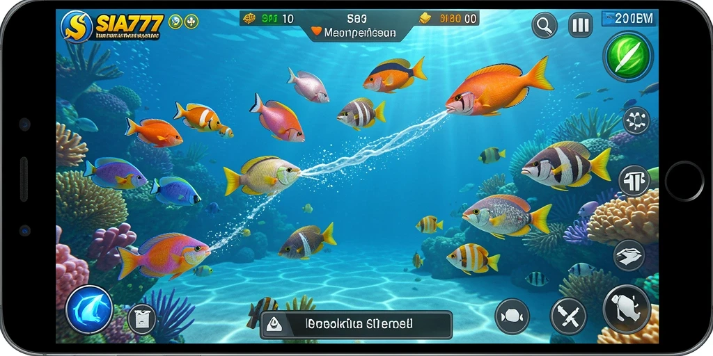 Tampilan gameplay menembak ikan yang seru di SIA777.