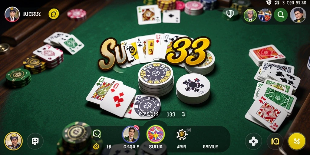Screenshot gameplay Hands-on SUPER33 dalam permainan Gaple.