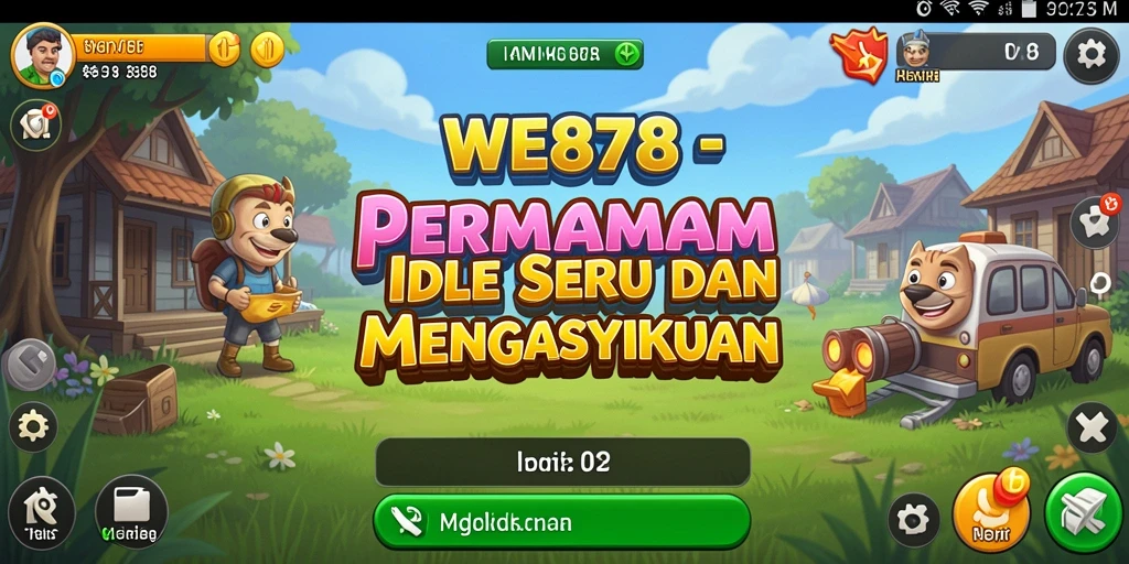 Tampilan gameplay WE878 yang menarik dan interaktif untuk jenis permainan Idle.